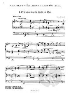 Vier kleine Präludien und Fugen für Orgel von Franz Schmidt im Alle Noten Shop kaufen