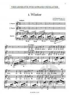 Vier Lieder op.12 von Carl Reinecke 
