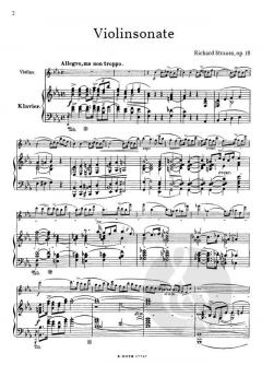 Violinsonate Es-Dur op.18 von Richard Strauss im Alle Noten Shop kaufen