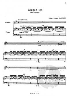 Wiegenlied aus Fünf Lieder op.41 von Richard Strauss 