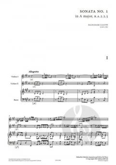 6 Trio Sonatas 1 (Nos. 1-3) von Baldassare Galuppi 