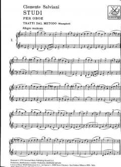 Etüden für Oboe 1 von Clemente Salviani im Alle Noten Shop kaufen