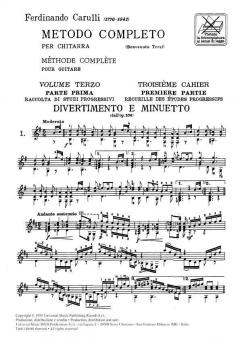 Metodo Completo per Chitarra Vol. 3 von Ferdinando Carulli 