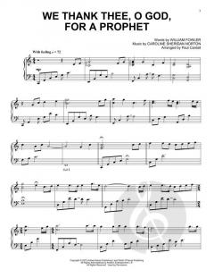 We Thank Thee, O God, For A Prophet von William Fowler (Download) 