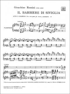 Una Voce Poco Fa Alto Piano Italian From Barbiere Di Siviglia Act1 von Gioachino Rossini 