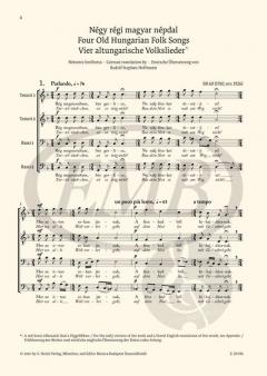 Werke für Männerchor von Béla Bartók 