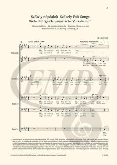 Chorwerke von Béla Bartók 