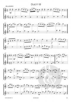 12 kleine Duette KV 487 von Wolfgang Amadeus Mozart 