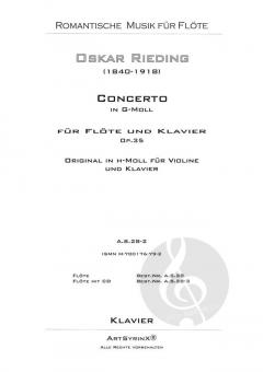 Concerto in g-moll von Oskar Rieding 