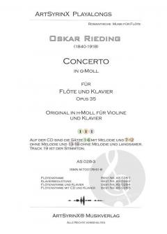 Concerto in g-moll von Oskar Rieding 