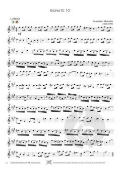 12 Sonaten op. 2 - Band 4 (Sonaten 10-12) von Benedetto Marcello 