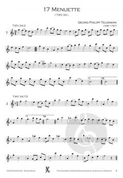 17 Menuette TWV 34 von Georg Philipp Telemann 