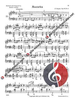 Mazurkas For Piano von Frédéric Chopin 