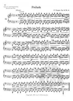 Preludes For Piano von Frédéric Chopin 