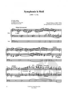 Symphonie h-Moll L 10 von Claude Debussy 