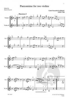 Pantomime, for Two Violins von Carlo Tessarini im Alle Noten Shop kaufen