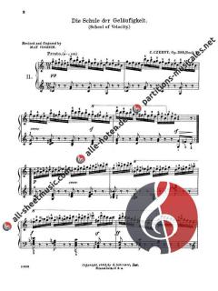 School Of Velocity Op.299 Book 2 For Piano von Carl Czerny 