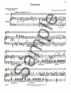 Concerto For Violin And Piano Op. 35 von Pjotr Iljitsch Tschaikowski im Alle Noten Shop kaufen