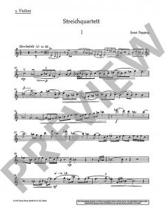 Streichquartett von Ernst Pepping (Download) im Alle Noten Shop kaufen