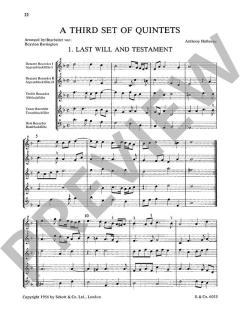 A Third Set of Quintets Vol. 3 von Anthony Holborne 