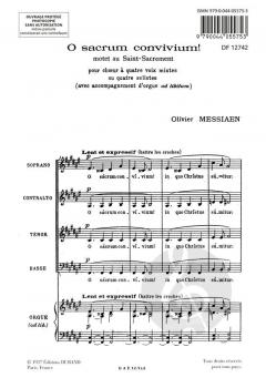 O Sacrum Convivium! von Olivier Messiaen (Download) 