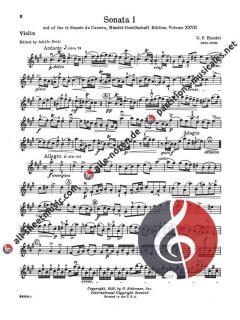6 Sonatas von Georg Friedrich Händel 
