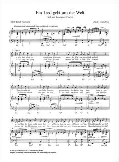Ein Lied geht um die Welt von Hans May 