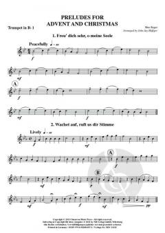 Vorspiele für Advent und Weihnachten von Max Reger 