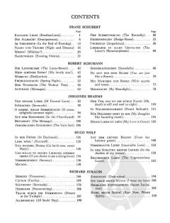 50 Selected Songs By Schubert, Schumann, Brahms Wolf & Strauss 