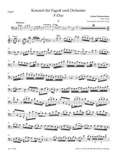 Konzert F-Dur  von Anton Zimmermann 