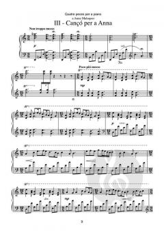 Quatre peces per a piano von Francesc Taverna-Bech 