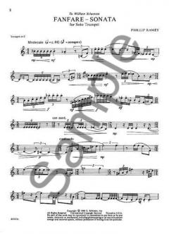 Fanfare Sonata for Trumpet in C von Philip Ramey im Alle Noten Shop kaufen