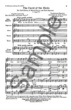 The Carol Of The Birds 