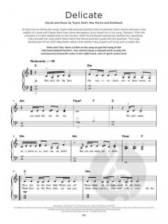Really Easy Piano: 40 Taylor Swift Songs 