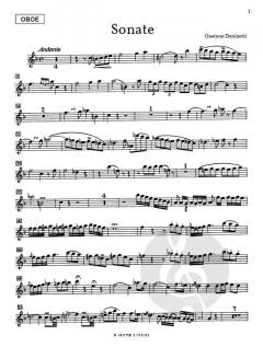 Sonate für Oboe und Klavier von Gaetano Donizetti im Alle Noten Shop kaufen