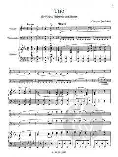 Trio Es-Dur von Gaetano Donizetti 