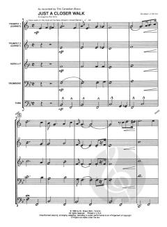 Just A Closer Walk With Thee von Canadian Brass Quintet (Download) 