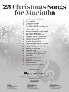 25 Christmas Songs for Marimba 