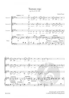 Tantum ergo op. 65/2 N 124 von Gabriel Fauré 