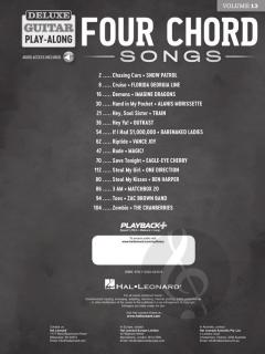Deluxe Guitar Play-Along Vol. 13: 4 Chord Songs 