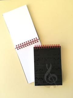 Notizbuch DIN A6 - Sta Cecilia schwarz  