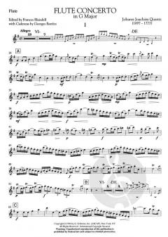 Concerto for Flute in G Major von Johann Joachim Quantz 