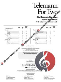 Telemann for Two von Georg Philipp Telemann 
