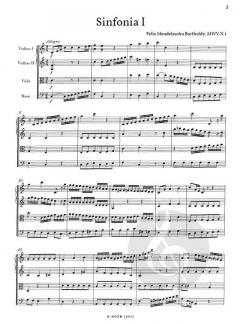 Streichersinfonien Vol. 1 von Felix Mendelssohn Bartholdy 