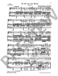 Widmung op. 25/1 - Du bist wie eine Blume op. 24 von Robert Schumann 