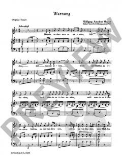 Warnung KV 433 von Wolfgang Amadeus Mozart 