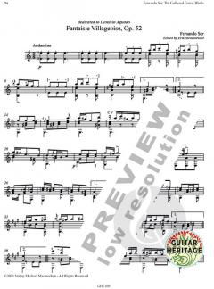 The Collected Works for Guitar 9 von Fernando Sor 