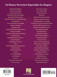Disney Songs For Singers von Walt Disney 