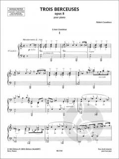 3 Berceuses op. 8 von Robert Casadesus 