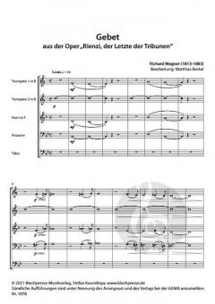 Gebet aus 'Rienzi' von Richard Wagner 